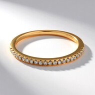 Anello in oro con Diamante SI1 (H) (CIRARI)