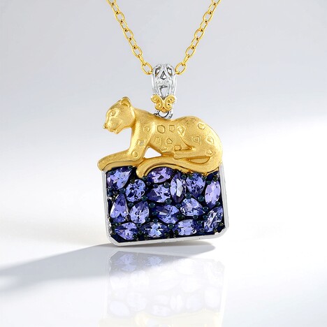 Collana in argento con Tanzanite (Gems en Vogue)