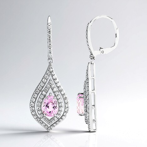 Orecchini in argento con Kunzite