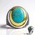 Anello in argento con Turchese Kingman Mohave Blu (Jones Lee)