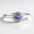 Anello in argento con Tanzanite