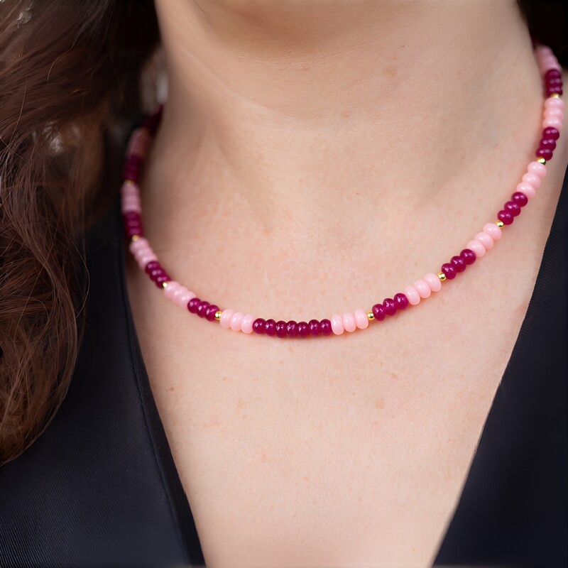 Quarz-Silberhalskette (Riya)