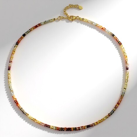 Collana in argento con Zircone Canarino