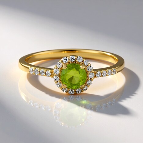 Anello in oro con Sfene