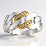 Anello in argento con Diamante I1 (G) (Annette)