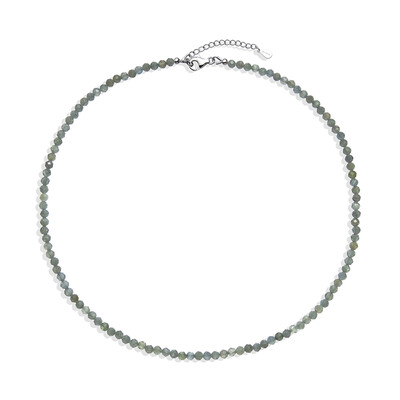 Collana in argento con Apatite Verde