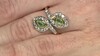 Zilveren ring met Colombiaanse smaragden