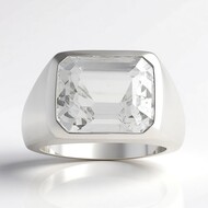 Bague en argent et Kunzite blanche (Pallanova)