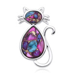 Ciondolo in argento con Mosaico turchese