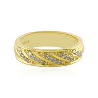 Zilveren ring met I4 (J) Diamanten