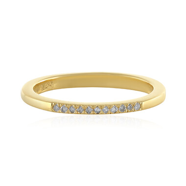 Anello in argento con Diamante I4 (J)