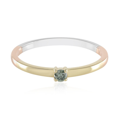 Blauer I2 Brillant-Goldring