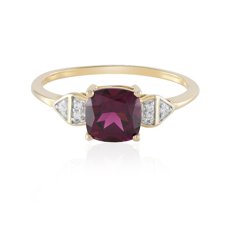 Magenta-Granat-Goldring