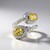 Bague en argent et Béryl jaune