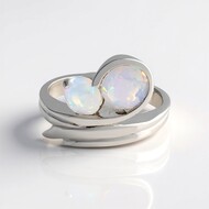 Anello in argento con Opale di Welo (de Melo Essence)