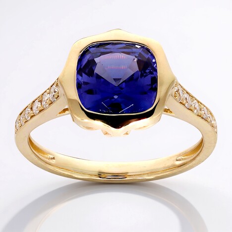 Bague en or et Tanzanite AAA (CIRARI)