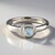 Anello in argento con Acquamarina Brasiliana