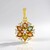 Ciondolo in argento con Zaffiro Fancy