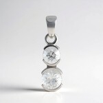 Ciondolo in argento con Quarzo Herkimer (Pallanova)