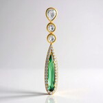 Ciondolo in argento con Indicolite (Adela Silber)