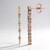 VS1 Argyle Rose De France Diamond Silver Earrings (Annette)
