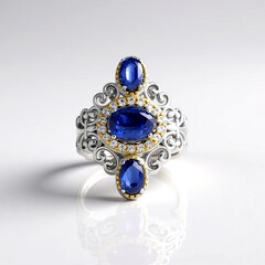 Anello in argento con Cianite del Nepal (Dallas Prince Designs)