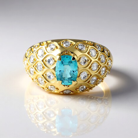 Bague en or et Zircon de Ratanakiri (Adela Gold)