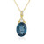 Collana in argento con Topazio Blu Londra (Gems en Vogue)