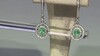 Pendientes en plata con Esmeralda de Colombia