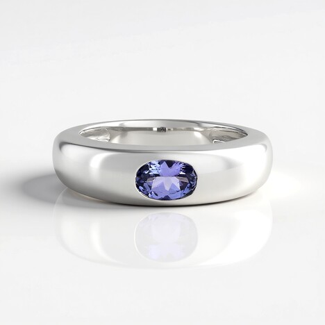 Anello in argento con Tanzanite