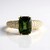 Anello in oro con Peridoto con Ludwigite (de Melo)