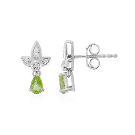 Orecchini in argento con Peridoto