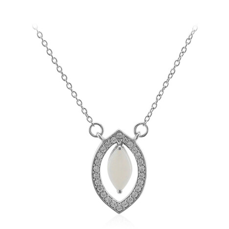 Collana in argento con Opale Bianco