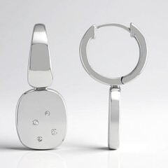 Orecchini in argento con Diamante I1 (G) (Annette)