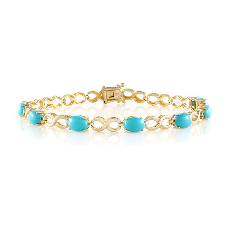 Brazalete en plata con Turquesa bella durmiente (Faszination Türkis)