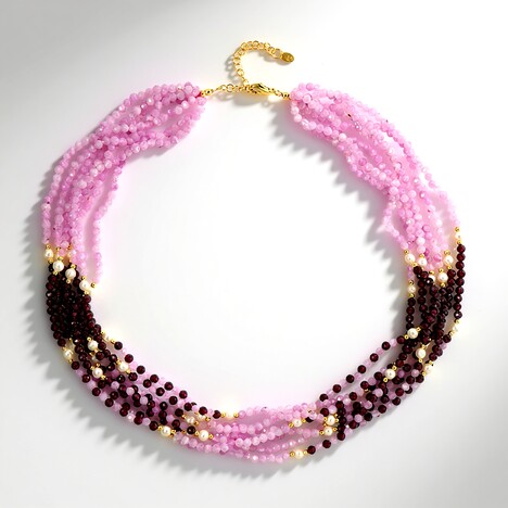 Collana in argento con Kunzite (Riya)
