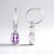 Orecchini in argento con Ametista Rose de France