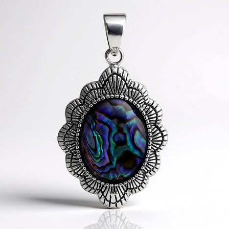 Ciondolo in argento con Quarzo Bianco (Art of Nature)