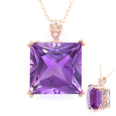 Collar en plata con Amatista (Gems en Vogue)