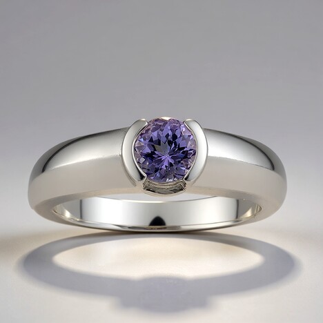 Anello in argento con Tanzanite (Pallanova)