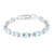 Bracciale in argento con Topazio Blu Cielo