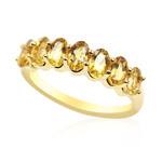 Cognac-Skapolith-Silberring