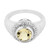 Anillo en plata con Citrino