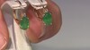 Boucles d'oreilles en or et Emeraude de Zambie AAA