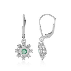 Orecchini in argento con Smeraldo Russo