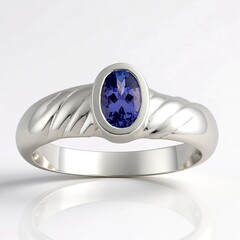 Anello in argento con Tanzanite