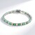 Bracciale in argento con Smeraldo Brasiliano