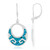 Pendientes en plata con Turquesa azul del Mohave Kingman (Jones Lee)