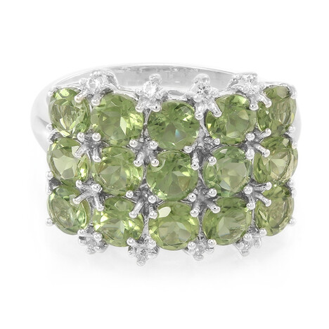 Anillo en plata con Apatita de Rusia