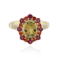 Bague en or et Tanzanite jaune non chauffée  (Adela Gold)